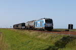 247 909  Anne  mit einem G�terzug aus Westerland/Sylt kommend am 13.