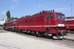 Die 211 001-3 und 130 101-9 im DB Museum Halle (Saale) am 02,07,10