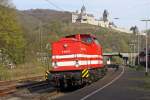 Lok V 100.03 (202 488-3) der Hessischen G�terbahn in Altena(Westf) am 24,04,10