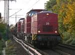 Lok 20 der BBL Logistik kurz vor der K�lner S�dbr�cke am 28.10.2010