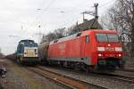 Die V100-SP-009 und 152 095-6 in Ratingen Lintorf am 19,03,10