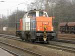 NBE 214 002-8 f�hrt solo durch K�ln West am 12.2.2011