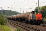 214 011-9 der NBE mit KeWa in K�ln West am 30.08.2013