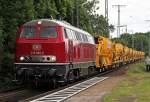215 086-0 mit Bauzug in K�ln West am 22.06.2012