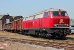 216 067-9 mit G�terzug im DB Museum Koblenz am 21.05.2011