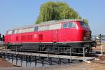 216 067-9 auf der Drehscheibe im DB Museum Koblenz am 21.05.2011
