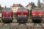 Die V200 116 , 218 387-9 , 225 021-5 beim BW Fest Osnabr�ck am 19,09,10