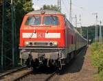 218 137-8 am RE 12 nach Trier im Sommer 2009 in K�ln West