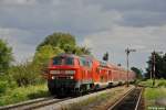 218 433-1 und 218 419-0 als RB 27050 nach M�nchen am 10.08.2011 in Schwindegg