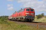 Die 218 397-8 und 218 319-2 in Morsum am 06,08,11