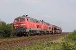 Die 218 311-9 und 218 379-6 in Morsum am 06,08,11