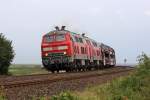 Die 218 319-2 und 218 397-8 in Morsum am 06,08,11