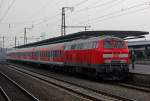 Die M�hldorfer 218 360-6 schiebend am RB24 nach Euskirchen in K�ln Messe/Deutz am 04.04.2012