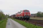 Die 218 362-2 und 218 372-1 am SyltShuttle in Klanxb�ll am 14,05,12