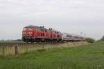 Die 218 342-4 und 218 397-8 bei Klanxb�ll am 14,05,12