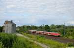 218 455-4 mit dem RE 14073 nach Bad Harzburg am 21.07.2012 in Barnten.