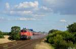 218 376-2 + 218 311-6 mit dem AS 1448 nach Westerland(Sylt) am 11.08.2012 in Klanxb�ll.