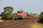 Die 218 319-2 und 218 366-2 in Klanxb�ll am 13,08,12