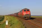 Die 218 344-0 und 218 385-3 bei Morsum am 14,08,12