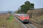 218 470-3 mit dem RE 14069 von Hannover nach Bad Harzburg am 21.04.2013 bei D�rnten.