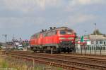 Die 218 363-0 und 218 xxx-x in Nieb�ll am 23.07.2013