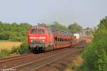Die 218 362-2 und 218 363-0 bei Klanxb�ll am 24.07.2013 