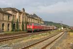 Die 218 447-1 in Goslar am 25.08.2013