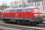 Die 218 831-6 abgestellt in Hannover Hbf, am 25,08,09