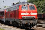 Die 218 151-9 als RE12 Richtung K�ln Deutz in K�ln West am 04,08,09