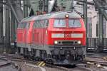 Die 218 491-9 mit 218 194-9 in K�ln Hbf am 07,05,10