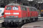 Die 218 194-9 und 218 491-9 in K�ln Hbf am 07,05,10