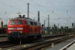 Nochmals 218 477 beim Umsetzen am 04.09.2010 im Schweinfurter Hbf.