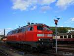Die 01 118 wurde am 04.09.2010 in Meinigen zur�ckgelassen und Lokf�hrer ist wohl entt�uscht auf der 218 477 mit nach Franfurt gefahren.