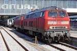 Die 218 422-4 in M�nchen Hbf am 31,07,10