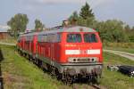 Die 218 216-0 in M�hldorf am 04,08,10