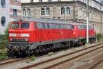 Die 218 824-1 und 218 xxx in N�rnberg Hbf am 22,08,10  