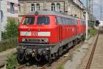 Die 218 824-1 und 218 xxx in N�rnberg Hbf am 22,08,10 