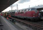 221 117-5 der EfW in Gelsenkirchen Hbf am 07.08.2011