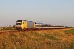 Die ER20-001 bei Klanxb�ll mit der NOB Richtung Westerland (Sylt) am 13.08.2012