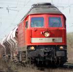 232 553-8 in Ratingen-Lintorf am 24.03.2010 , Gru� an den netten Tf !! 