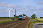 245 208-4 mit dem RE 11017 (Westerland(Sylt) - Hamburg-Altona) am 05.07.2017 bei Klanxbüll.