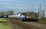 265 499-4 mit einem Kesselzug am 09.01.2016 in Hilden.
