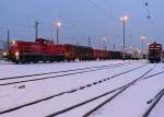 Rangierbetrieb in Troisdorf am Abend des 28.12.2010