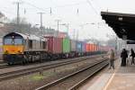 ERS 6617 mit Containerzug in K�ln West am 20.02.2011