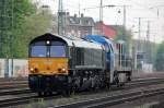 DE685 mit DH754 im Schlepp in K�ln West am 03.05.2013