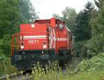 DE71 der HGK liess sich auch mal kurz am alten BW K�ln Nippes blicken , am 15.08.2010