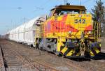 E&H 542 mit Kalkzug in Ratingen-Lintorf am 07.03.2011