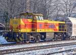Lok 549 der E&H in Ratingen-Lintorf am 26.01.2010