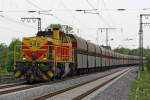 Die 548 der E&H in Duisburg Neudorf am 25,05,10