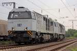 Lok 907 & 906 der Euro Cargo Rail in Duisburg Neudorf am 27.07.2011
